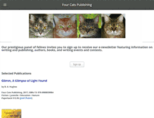 Tablet Screenshot of fourcatspublishing.com